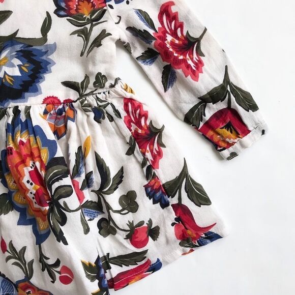 Old Navy floral print button front dress EUC 12-18 months - Picture 3 of 5